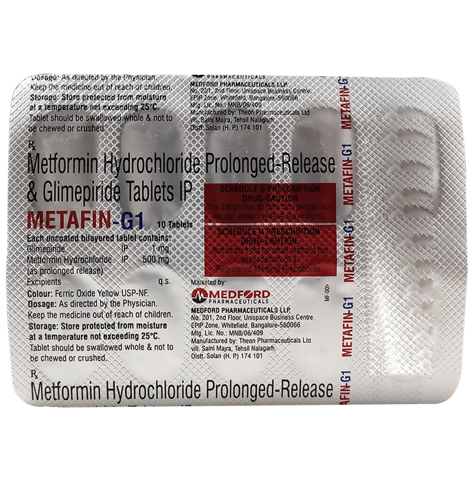 Metafin-G 1 Tablet PR