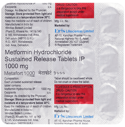 Metafort 1000 Tablet SR