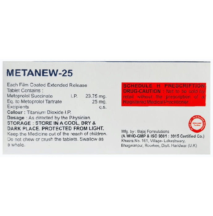Metanew 25 Tablet ER
