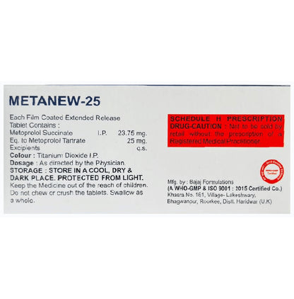 Metanew 25 Tablet ER
