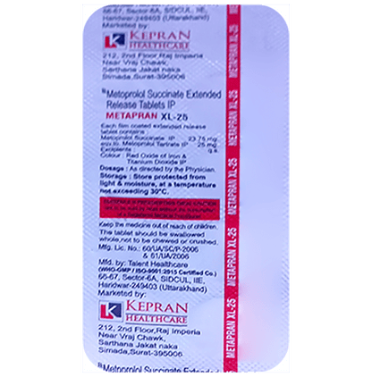 Metapran XL-25 Tablet