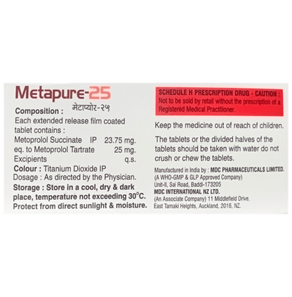 Metapure 25 Tablet ER