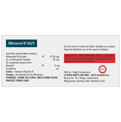 Metaroz-R 50/5 Tablet SR