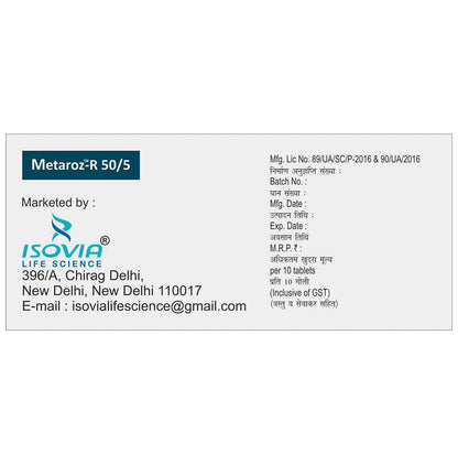 Metaroz-R 50/5 Tablet SR