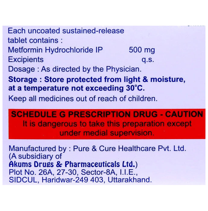 Metasens 500 Tablet SR