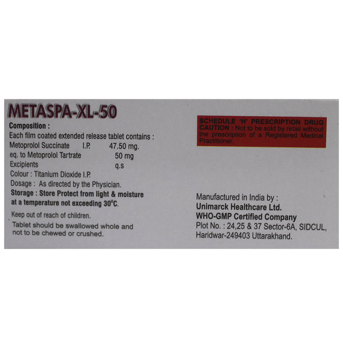 Metaspa-XL 50 Tablet ER