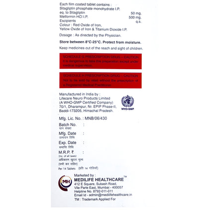 Metbond 50/500 Tablet