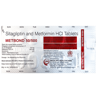 Metbond 50/500 Tablet