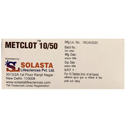 Metclot 10/50 Tablet SR