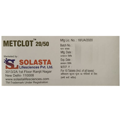 Metclot 20/50 Tablet SR