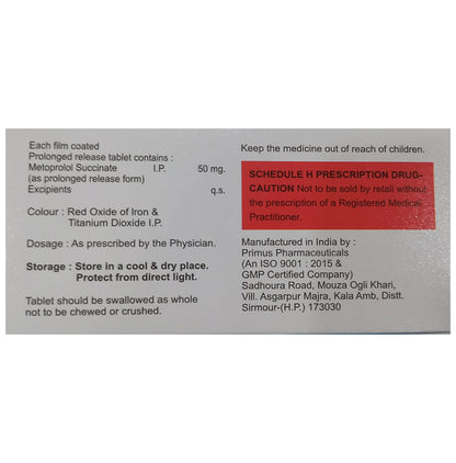 Metcure 50mg XR Tablet