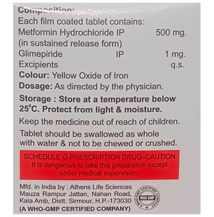 Metdica 1 Tablet SR