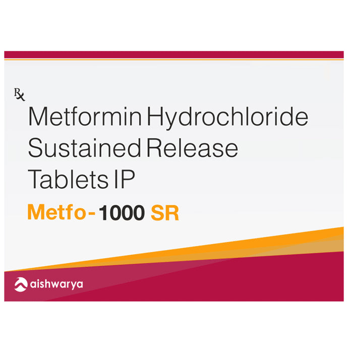 Metfo 1000 SR Tablet - Classic Derma