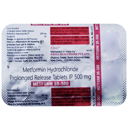 Metform -SR 500mg Tablet PR