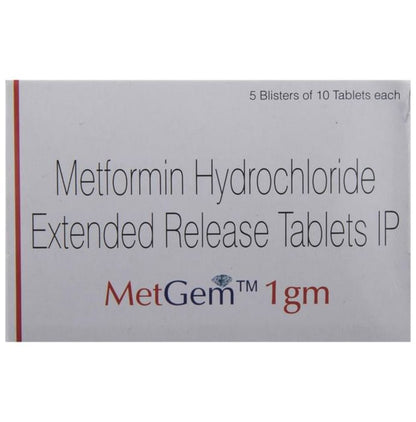 Metgem 1gm Tablet ER