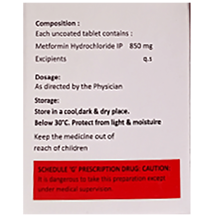 Metgem 850 Tablet