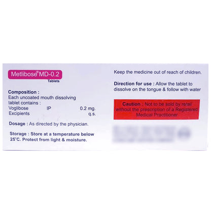 Metlibose 0.2mg Tablet MD