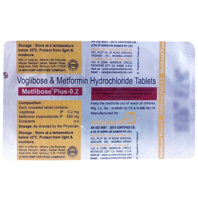 Metlibose Plus 0.2 Tablet SR