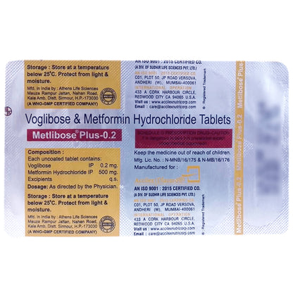Metlibose Plus 0.2 Tablet SR