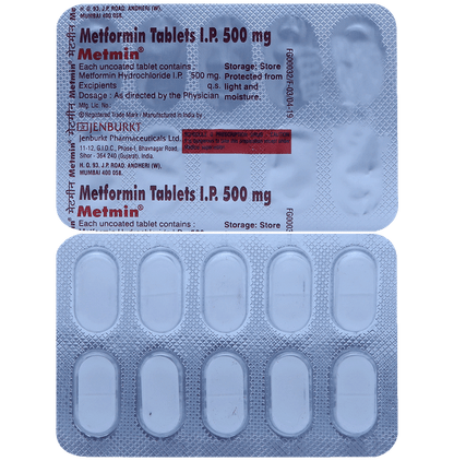 Metmin 500mg Tablet - Classic Derma