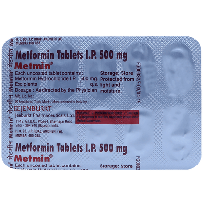 Metmin 500mg Tablet