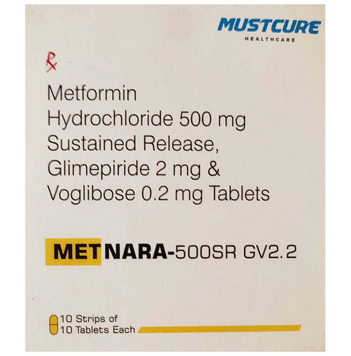 Metnara 500 SR GV2.2 Tablet - Classic Derma