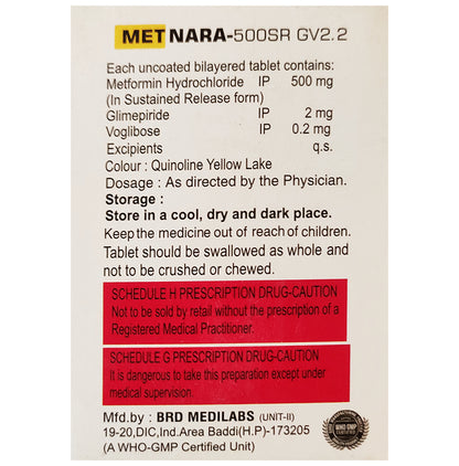Metnara 500 SR GV2.2 Tablet