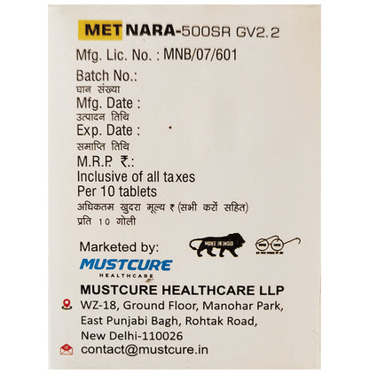 Metnara 500 SR GV2.2 Tablet