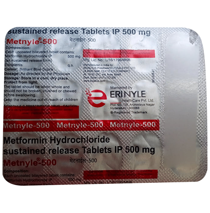 Metnyle 500 Tablet SR - Classic Derma