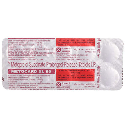 Metocard XL 50 Tablet