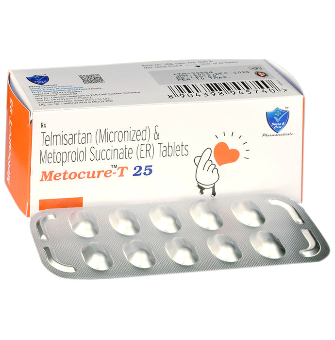 Metocure-T 25 Tablet ER - Classic Derma