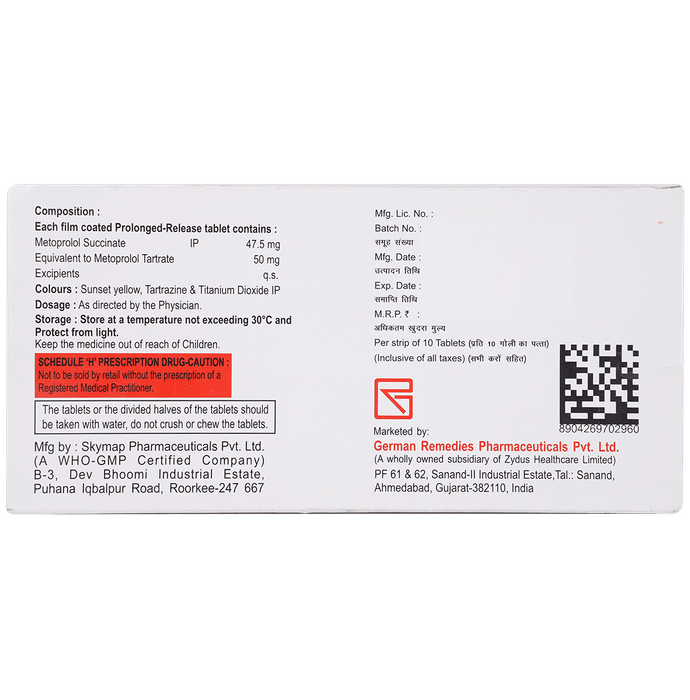 Metol XL 50 tablet