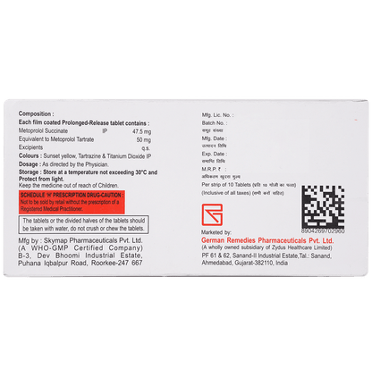 Metol XL 50 tablet