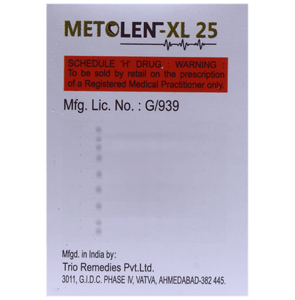 Metolen -XL 25 Tablet