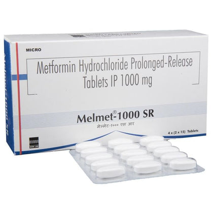 Melmet 1000 SR Tablet - Classic Derma