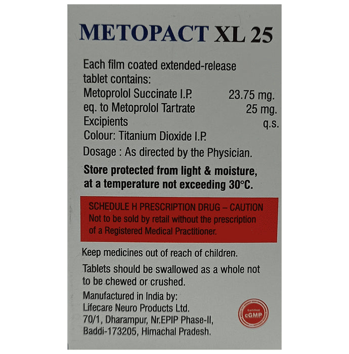 Metopact XL 25 Tablet