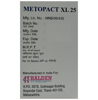 Metopact XL 25 Tablet
