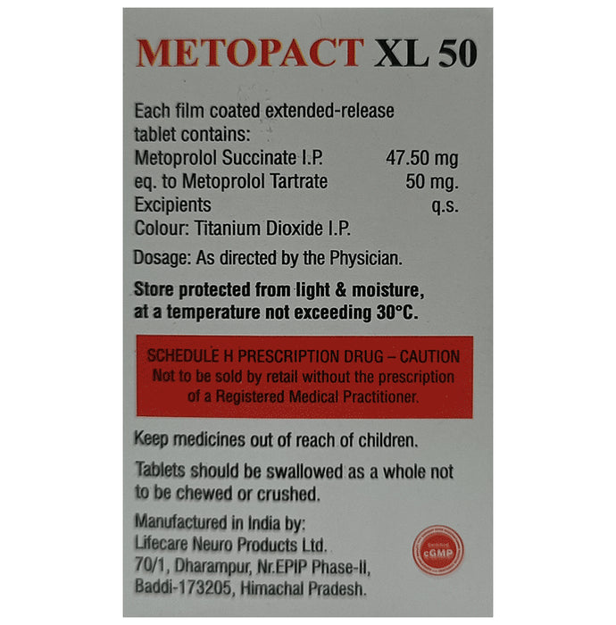 Metopact XL 50 Tablet