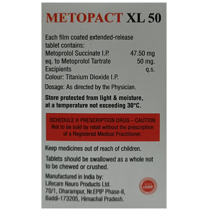 Metopact XL 50 Tablet