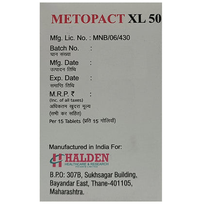 Metopact XL 50 Tablet