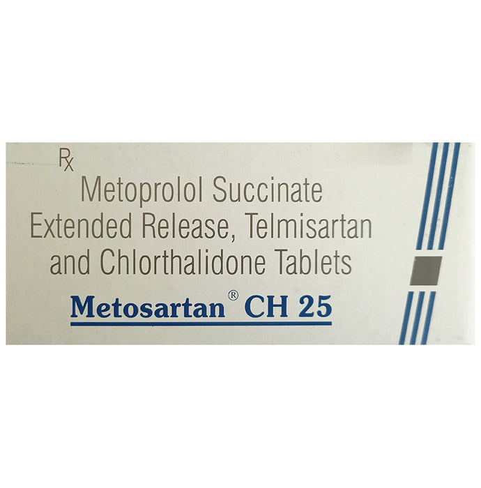 Metosartan CH 25 Tablet ER - Classic Derma