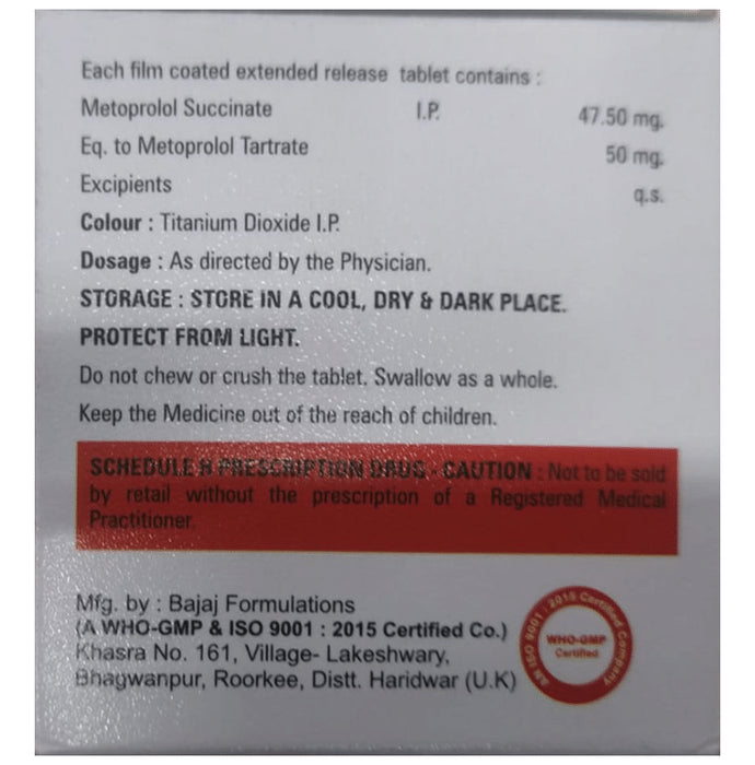 Metosis 50 Tablet ER