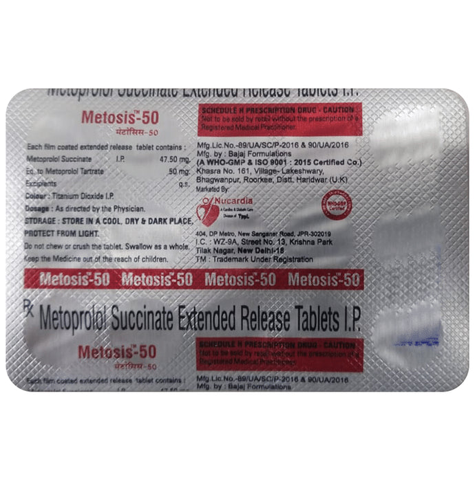 Metosis 50 Tablet ER