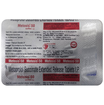Metosis 50 Tablet ER