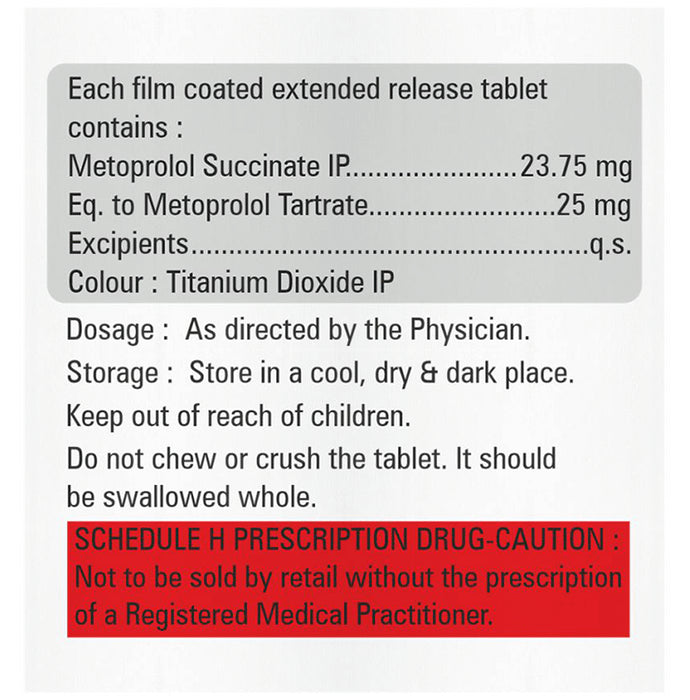 Metprodix 25mg Tablet ER