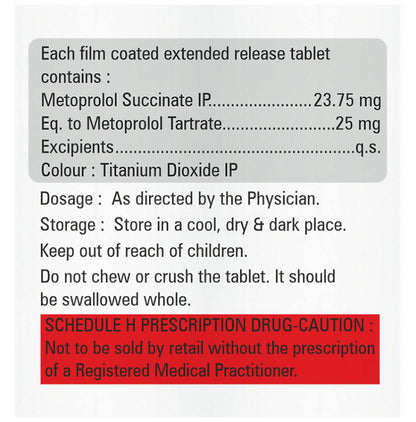 Metprodix 25mg Tablet ER