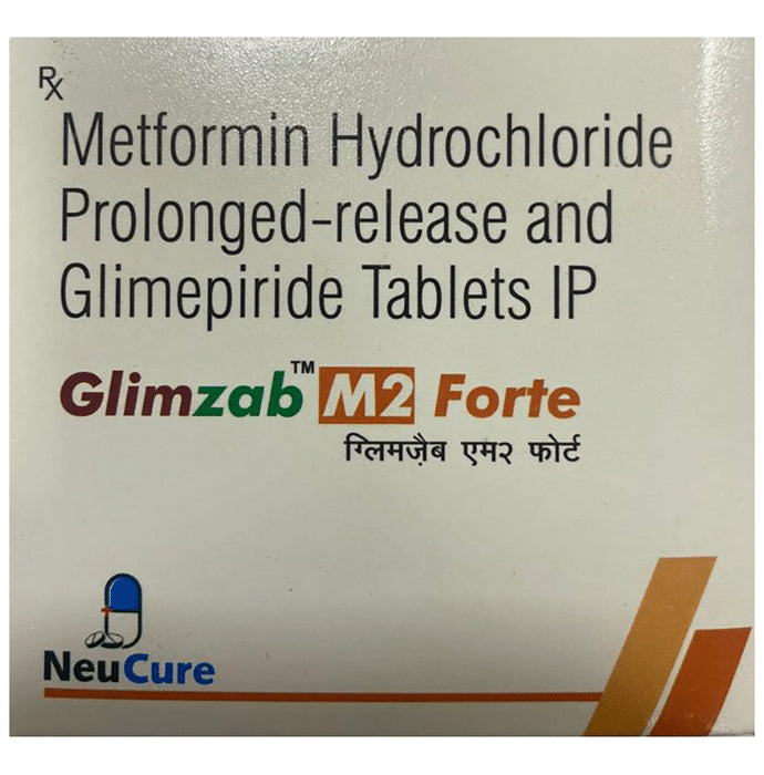 Glimzab M Forte 2mg/1000mg Tablet - Classic Derma