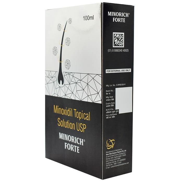 Minorich Minoxidil 5 % Topical Solution for Men Hair Growth Solution - Classic Derma