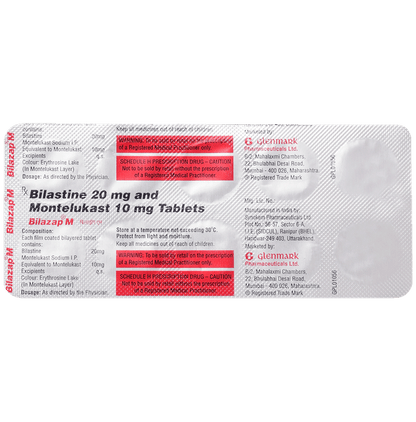 Bilazap M 20mg/10mg Tablet