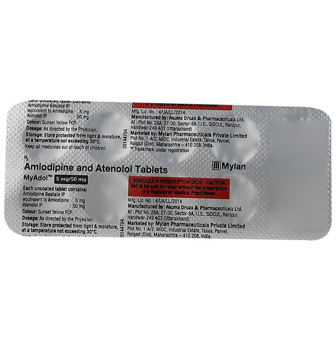 Myadol 5mg/50mg Tablet
